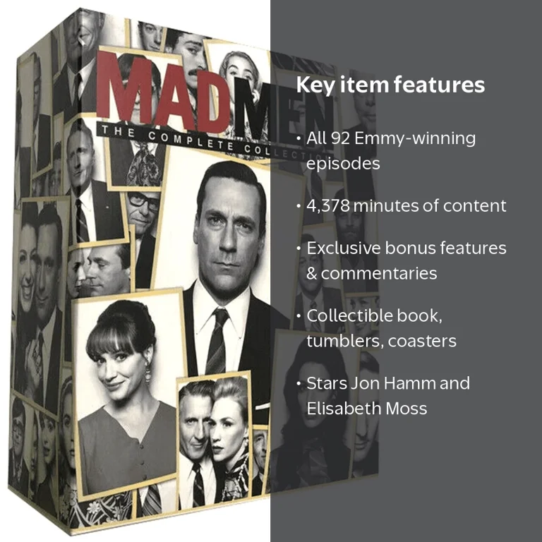 Lionsgate Mad Men: The Complete Collection, 23 Discs, Emmy Drama