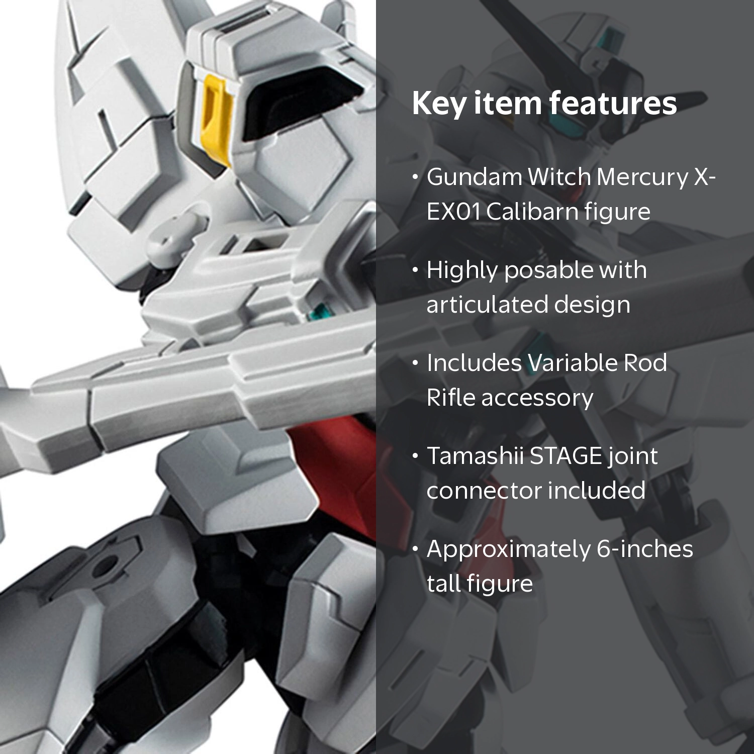 TAMASHII NATIONS Gundam X-EX01 Calibarn Action Figure - Walmart.com