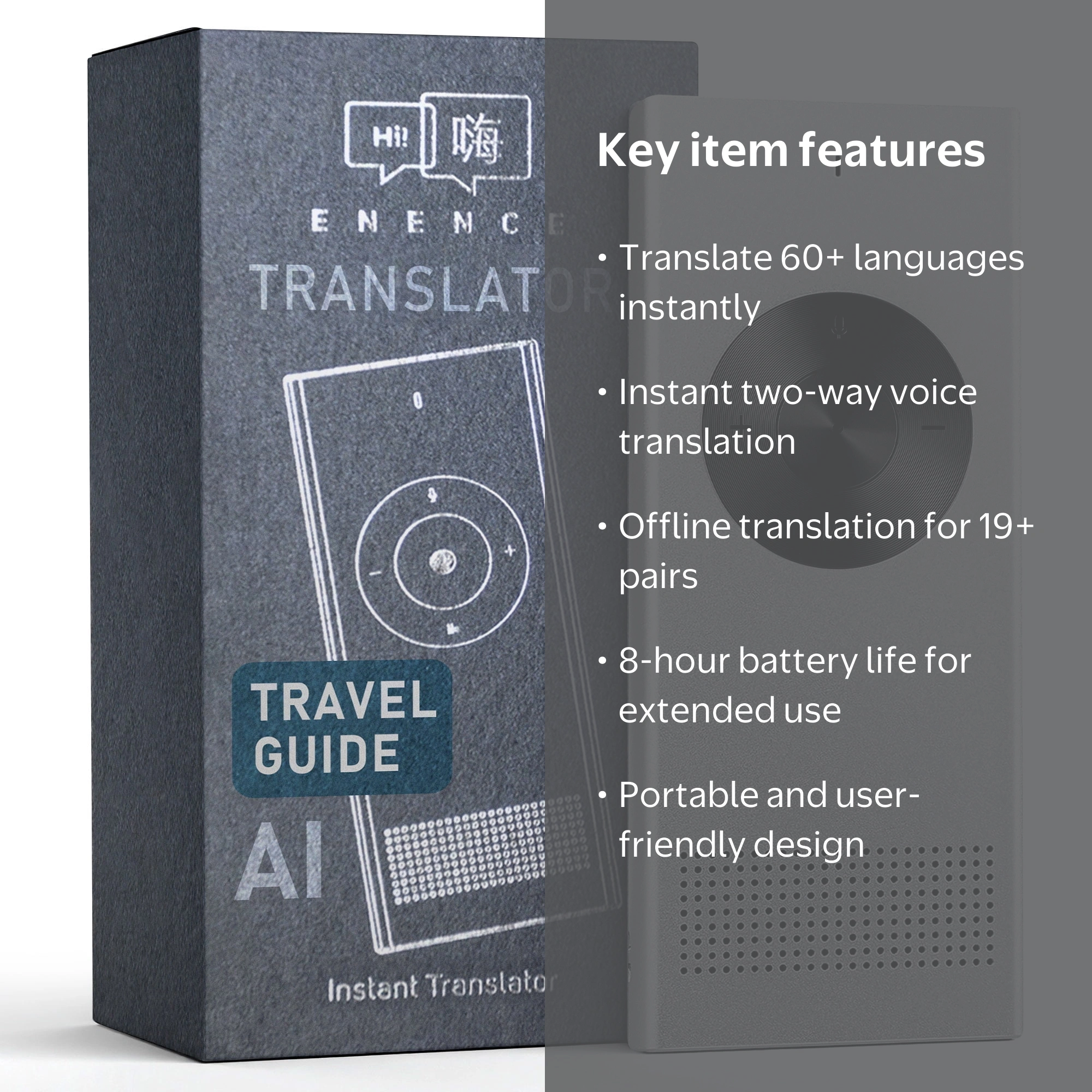 Enence Pro Language Translator for Business Use - Walmart Business