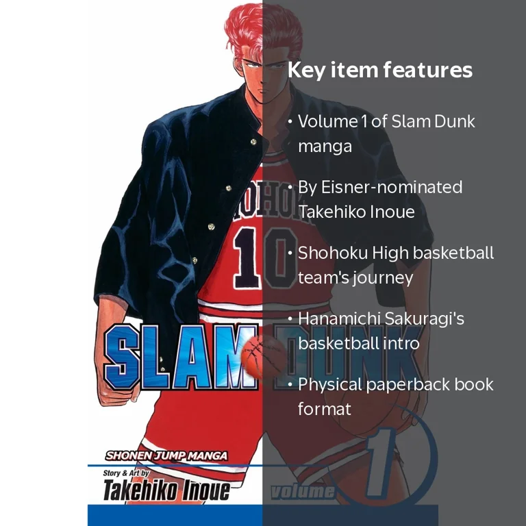 Takehiko Inoue, Slam Dunk, Vol. 1, Basketball Manga Series