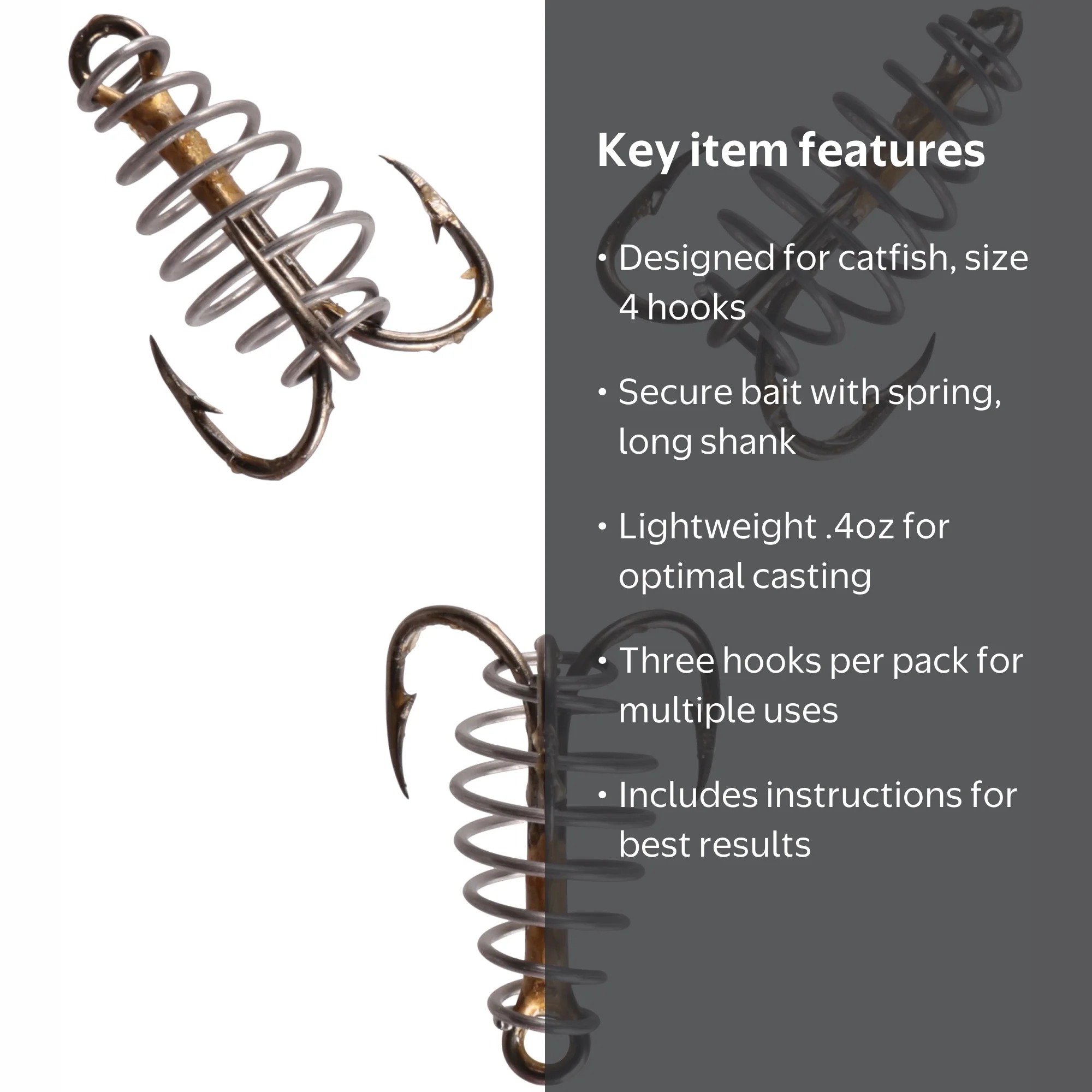 Magic Bait, Number 4 Dough Treble Fishing Hooks with Spring, 3ct - Walmart.com Magic Bait, Number 4 Dough Treble Fishing Hooks with Spring, 3ct - Walmart.com