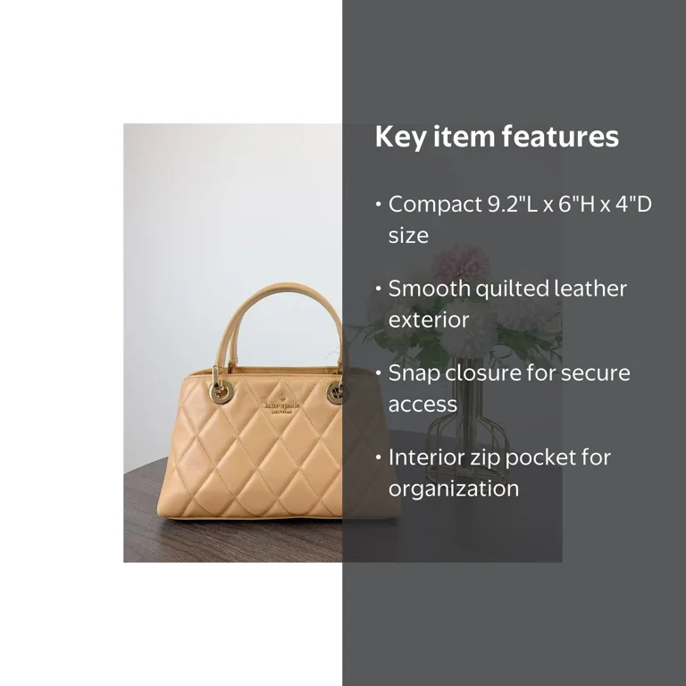 Kate Spade New York Women's Carey Small Quilted Sullivan Satchel