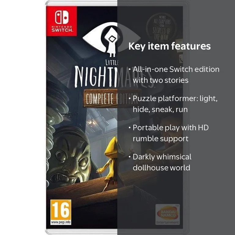 Little Nightmares 1〜3 Switch Bandai Namco, Little Nightmares Complete Edition, Nintendo Switch
