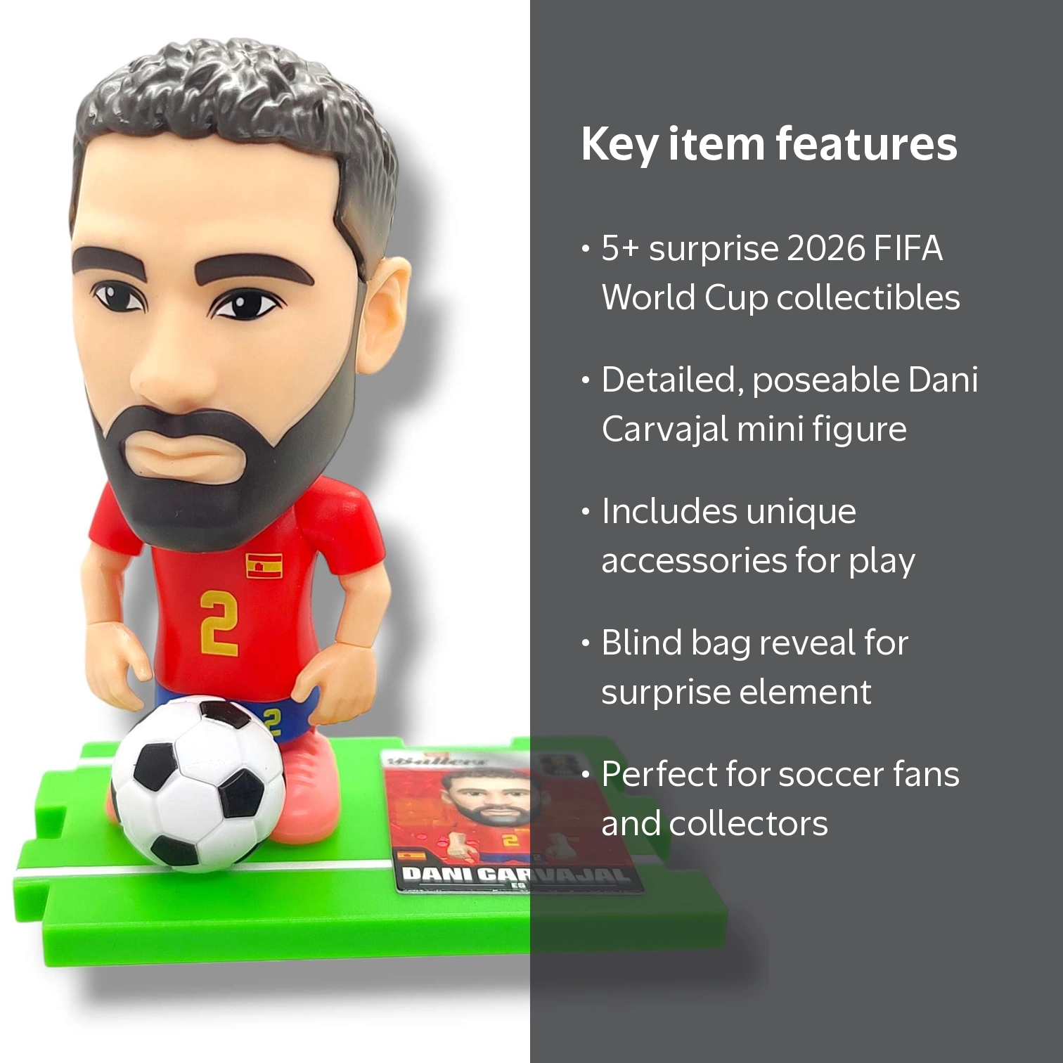 5 Surprise 2026 FIFA World Cup Ballers Dani Carvajal Minifigure