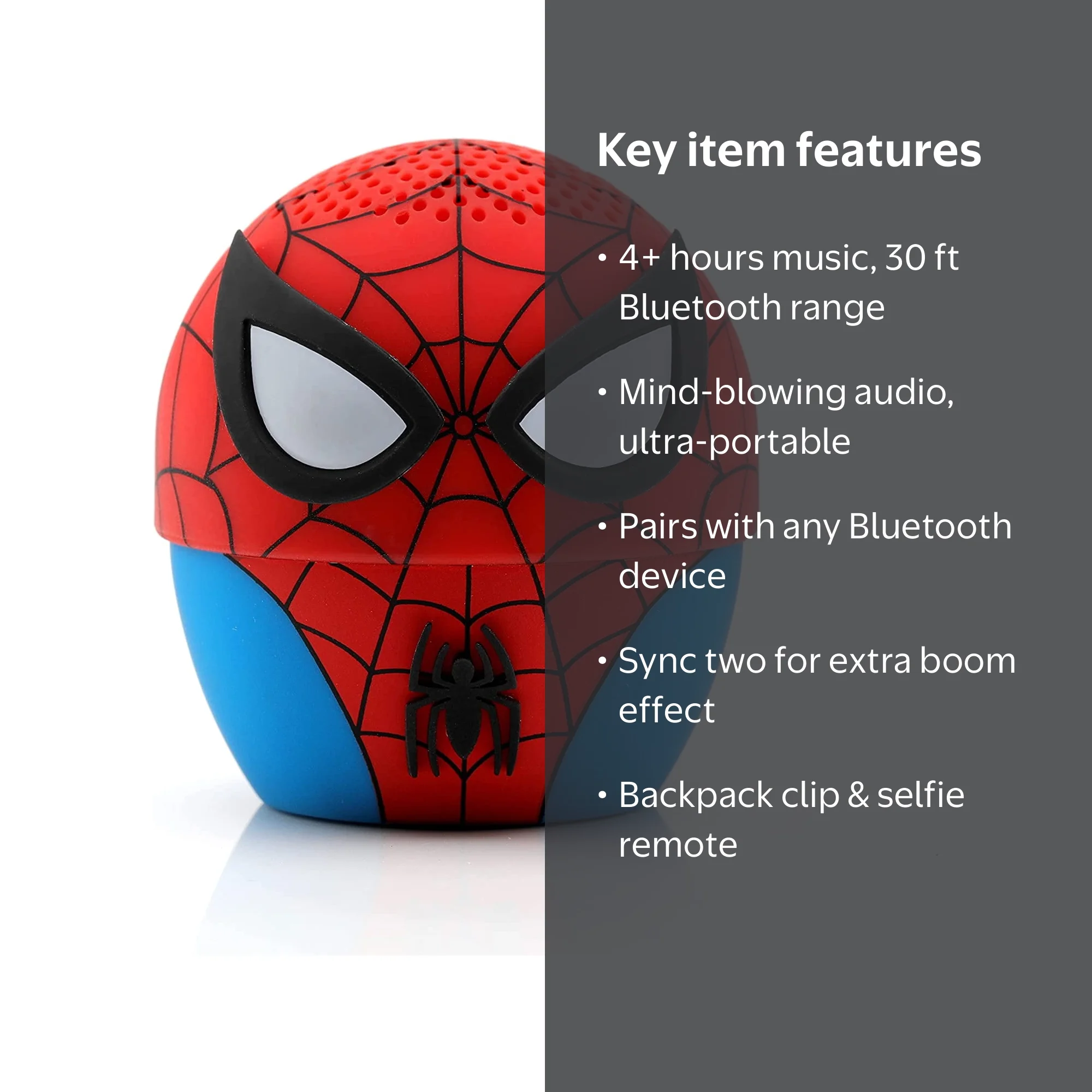 Marvel Spider-Man Bitty Boomer-Portable Wireless Bluetooth Speaker