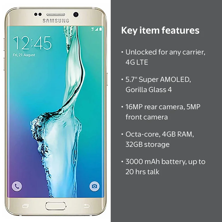 New Galaxy S6 Edge Plus 32GB G928A GSM Unlocked 4G LTE by Samsung