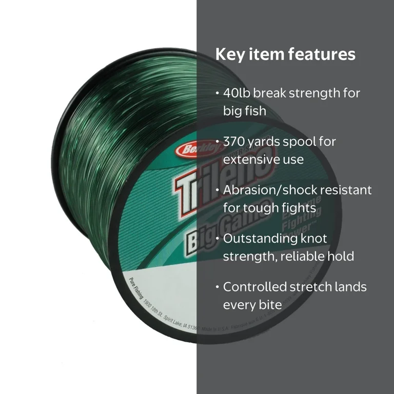 40 lb mono fishing line Izorline 2544 First String Bulk Line, 30 lb, Blue The unique matt finish of this product with light absorbing properties makes this leader effective. Triple fish 40 lb mono