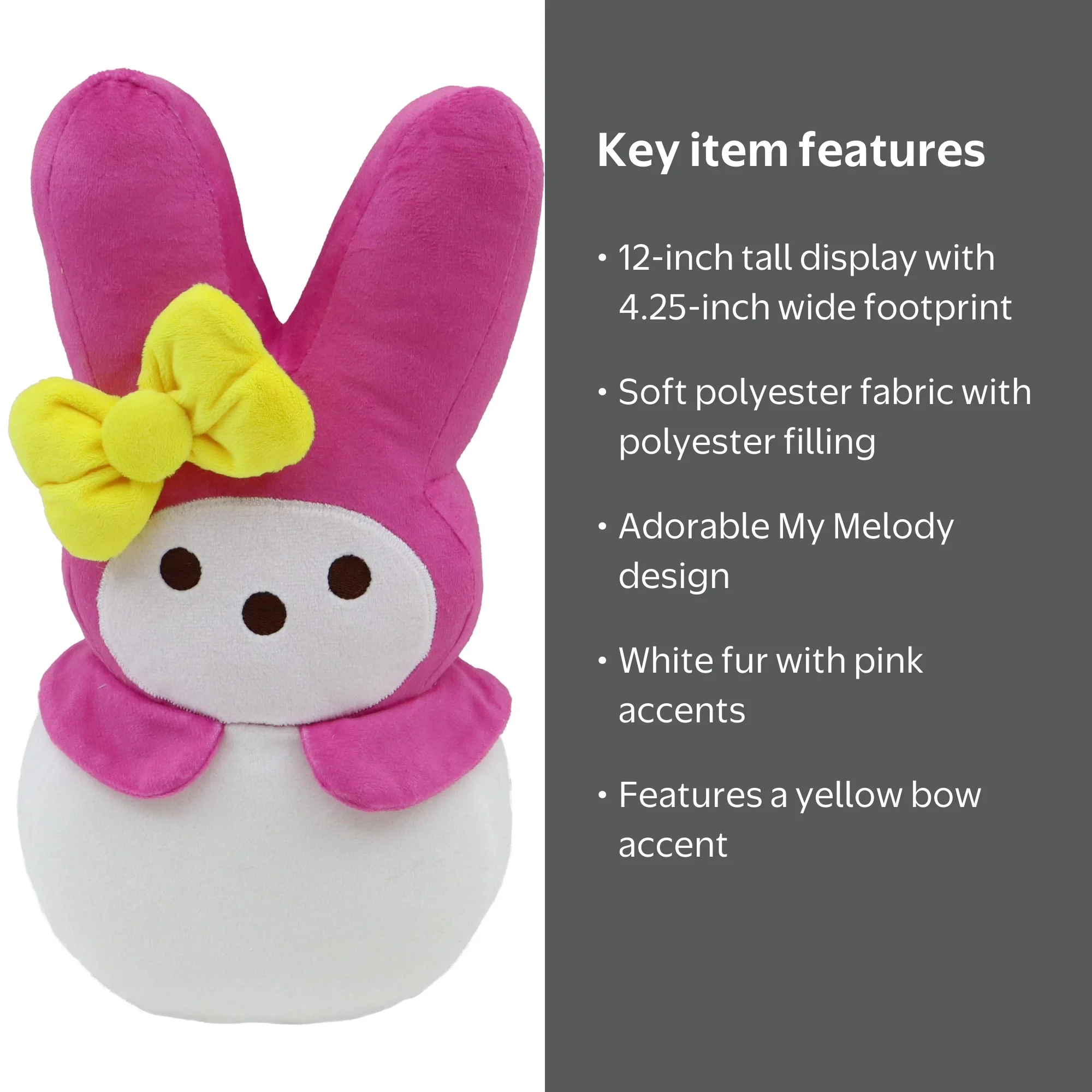 12In White and Pink PeepsX My Melody Plush for Adult and Child