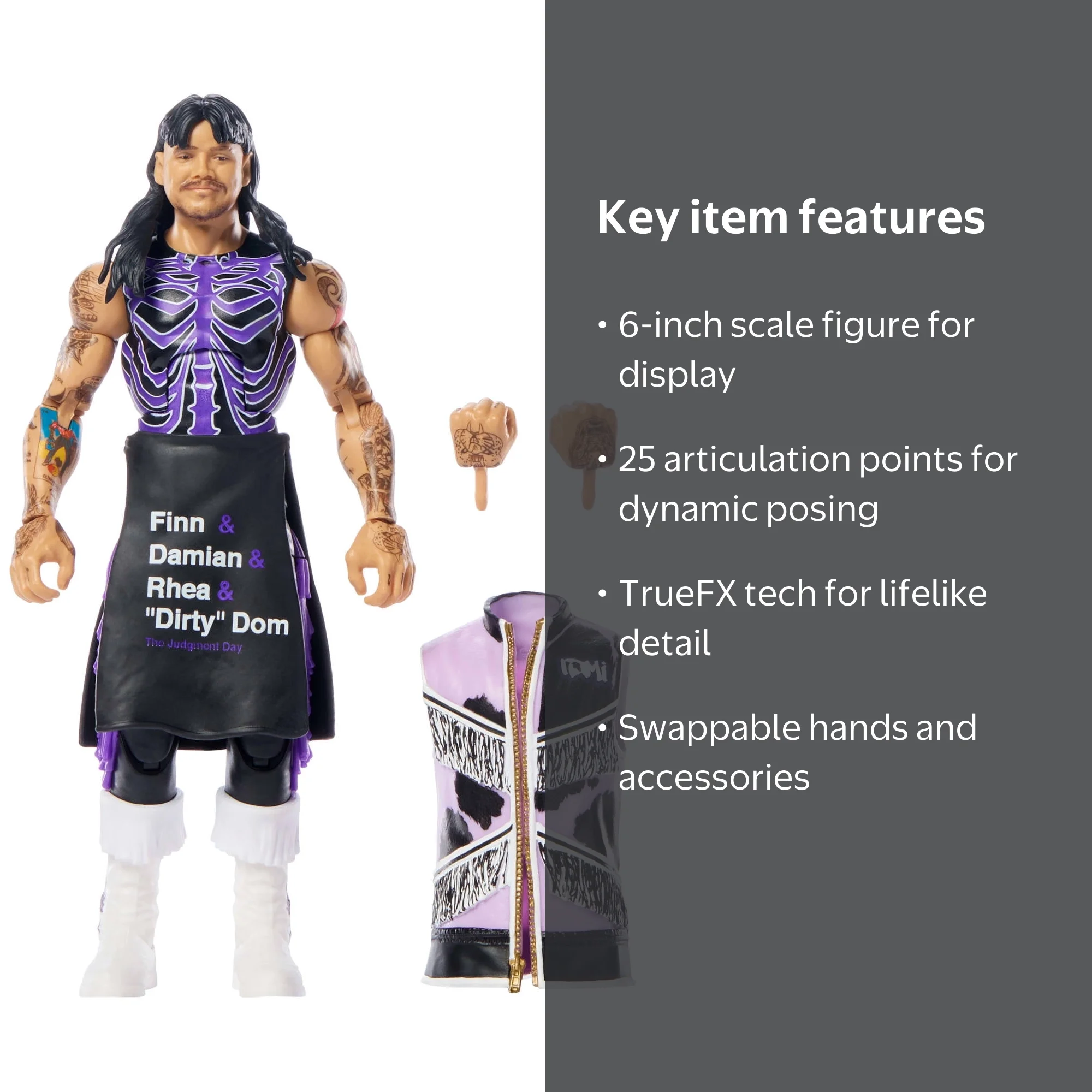 WWE Dominik Mysterio Action Figure, Series 119, 6-inch Collectible