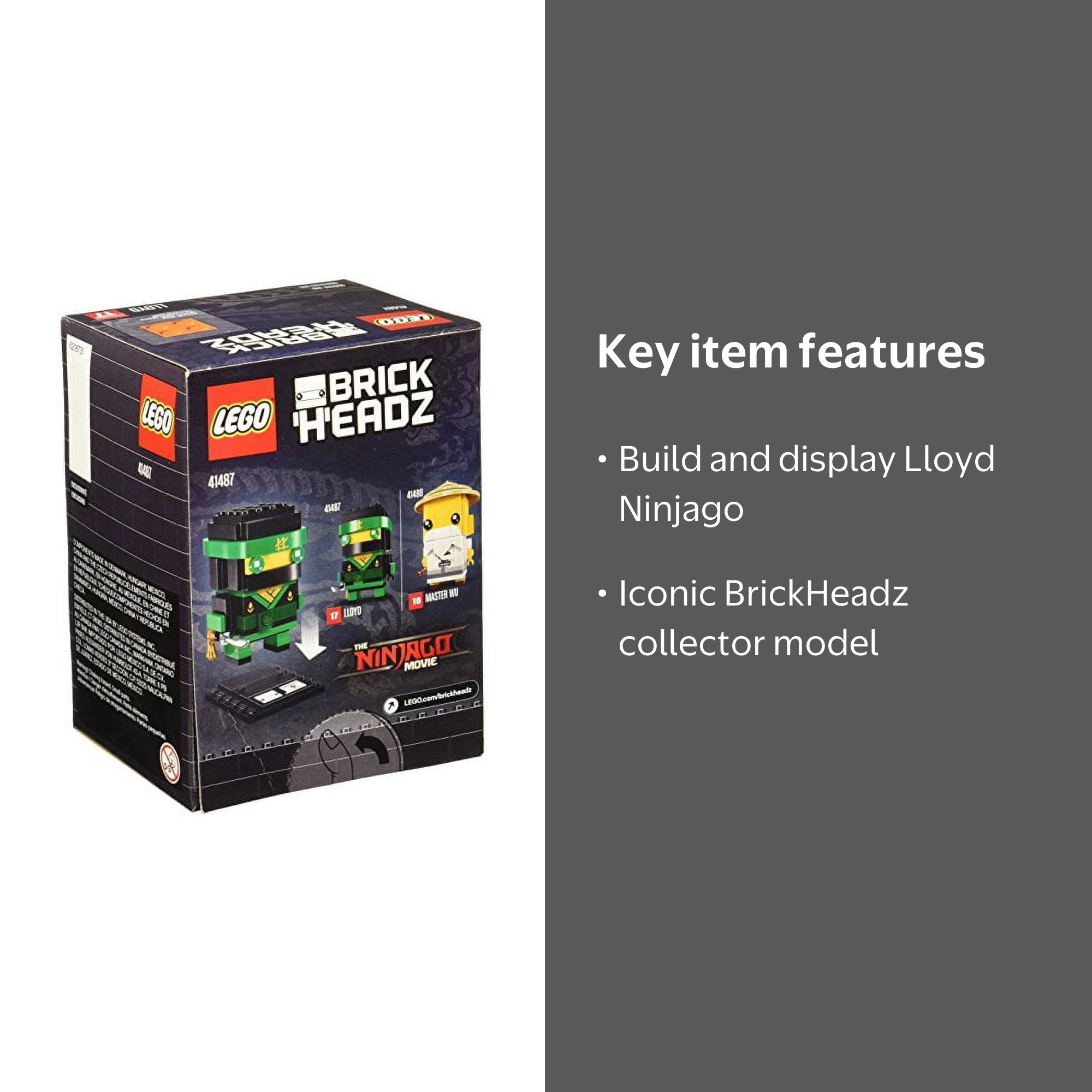 LEGO BrickHeadz Lloyd 41487 Ninjago Building Set - Walmart.com