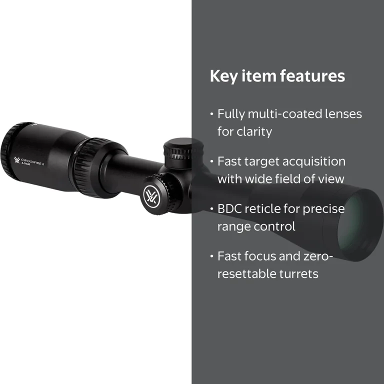 Vortex Optics Crossfire II 3-9X40 Riflescope - Dead-Hold BDC (MOA