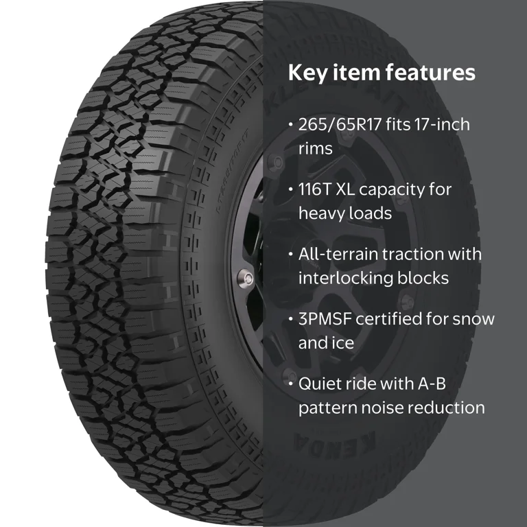 Kenda Klever A/T2 KR628 All Terrain 265/65R17 116T XL Light Truck