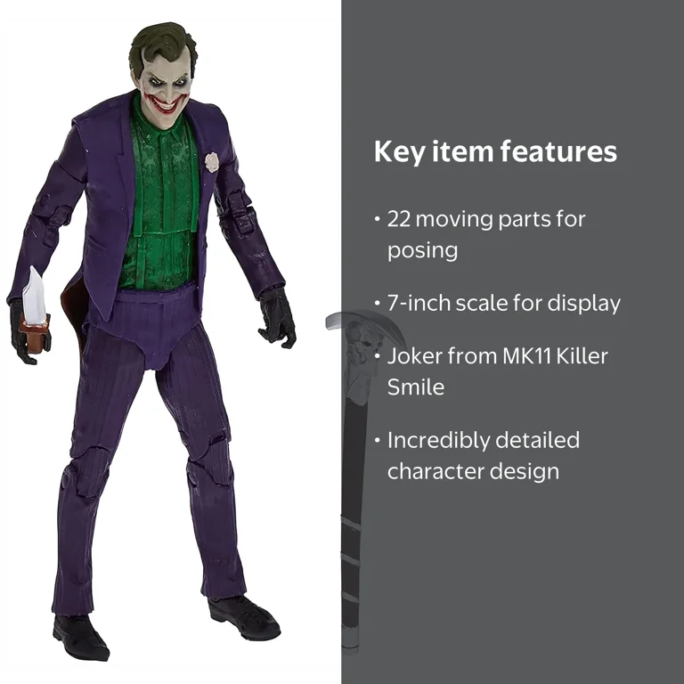 Mortal Kombat, Action Figure, 7 inch, The Joker Killer Smile