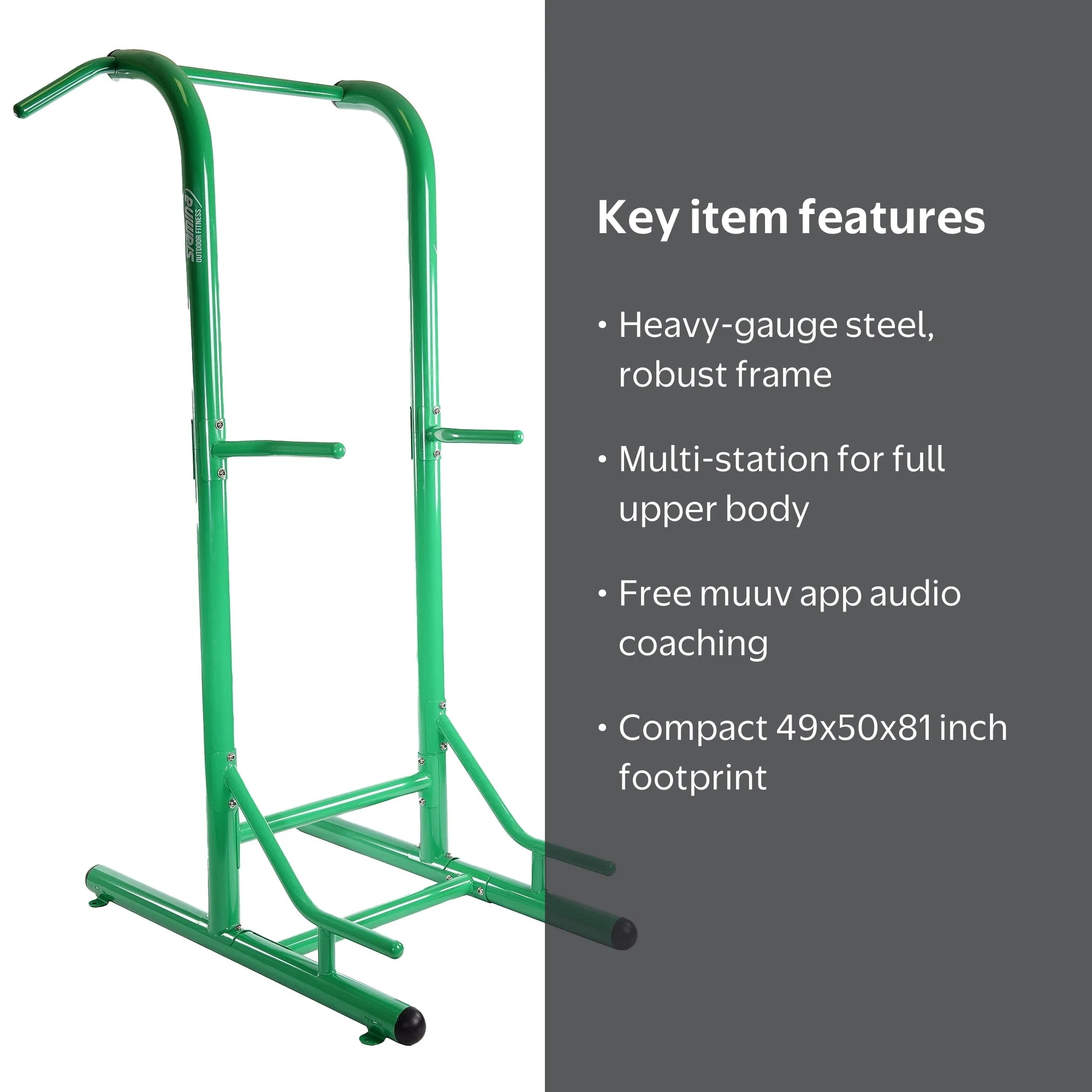 Stamina, Outdoor Fitness Power Tower, Green, 49