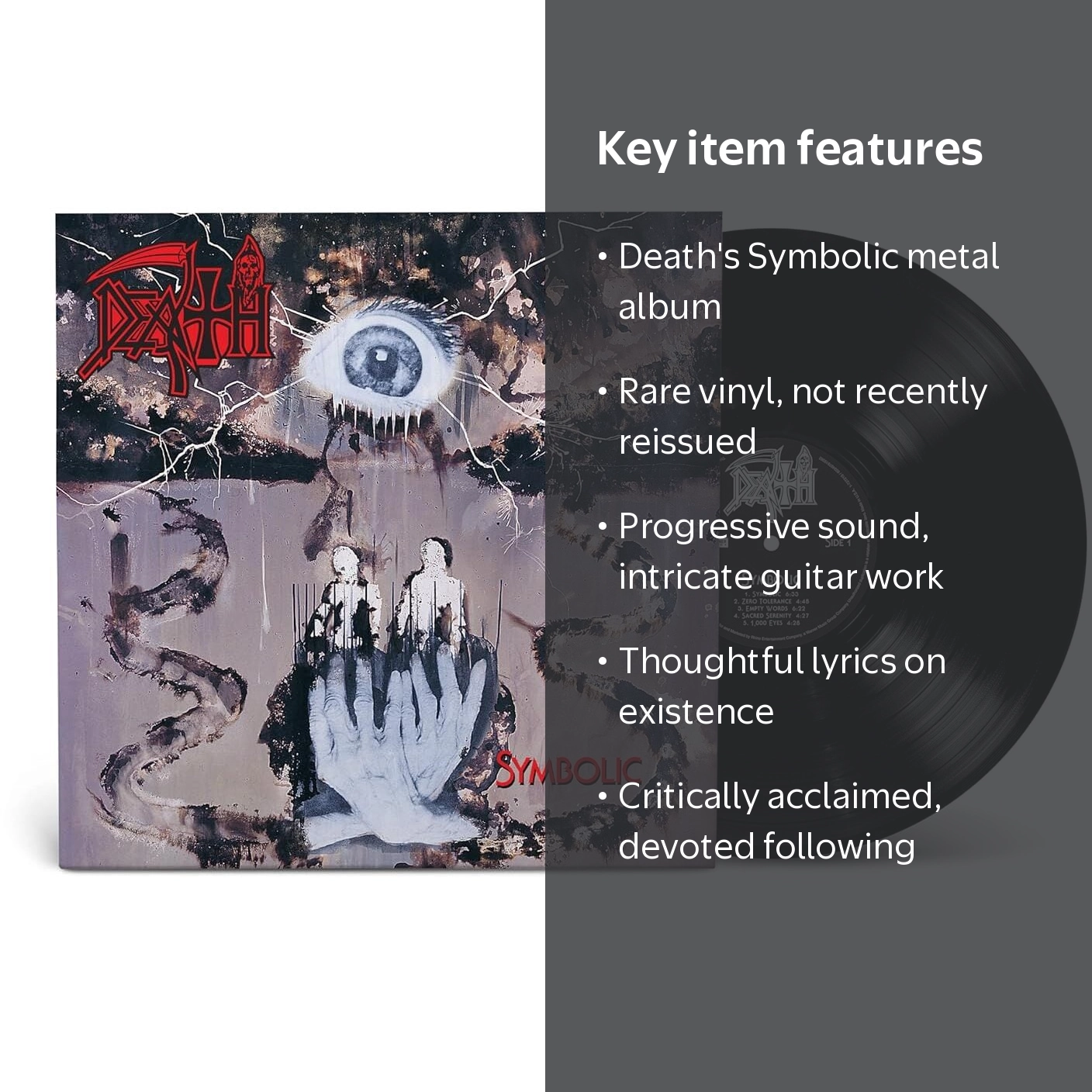 Roadrunner Records, Death, Symbolic, Music and Performance, Vinyl