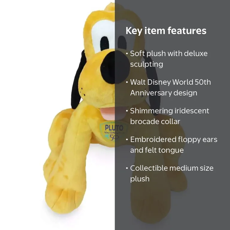 Walt Disney World 50th Anniversary Series Pluto Plush - Walmart.com