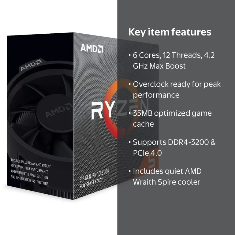 AMD Ryzen 5 3600, 6-Core, 12-Thread Unlocked Processor - Walmart.com