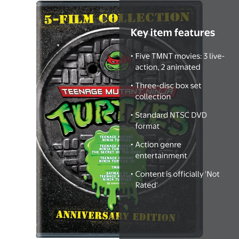 Warner Home Video: TMNT 5-Film Collection, Original Animation