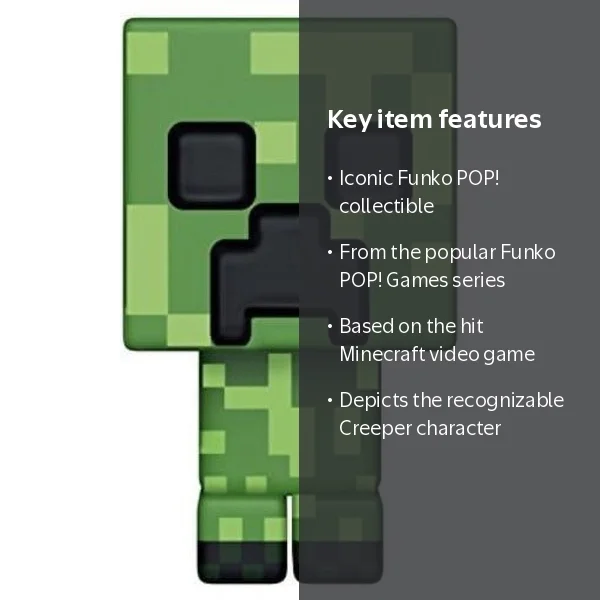 FUNKO POP! GAMES: Minecraft Creeper Collectible Figure - Walmart.com