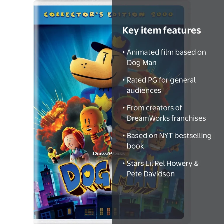 Dog Man DVD, Animation, Family, DreamWorks - Walmart.com