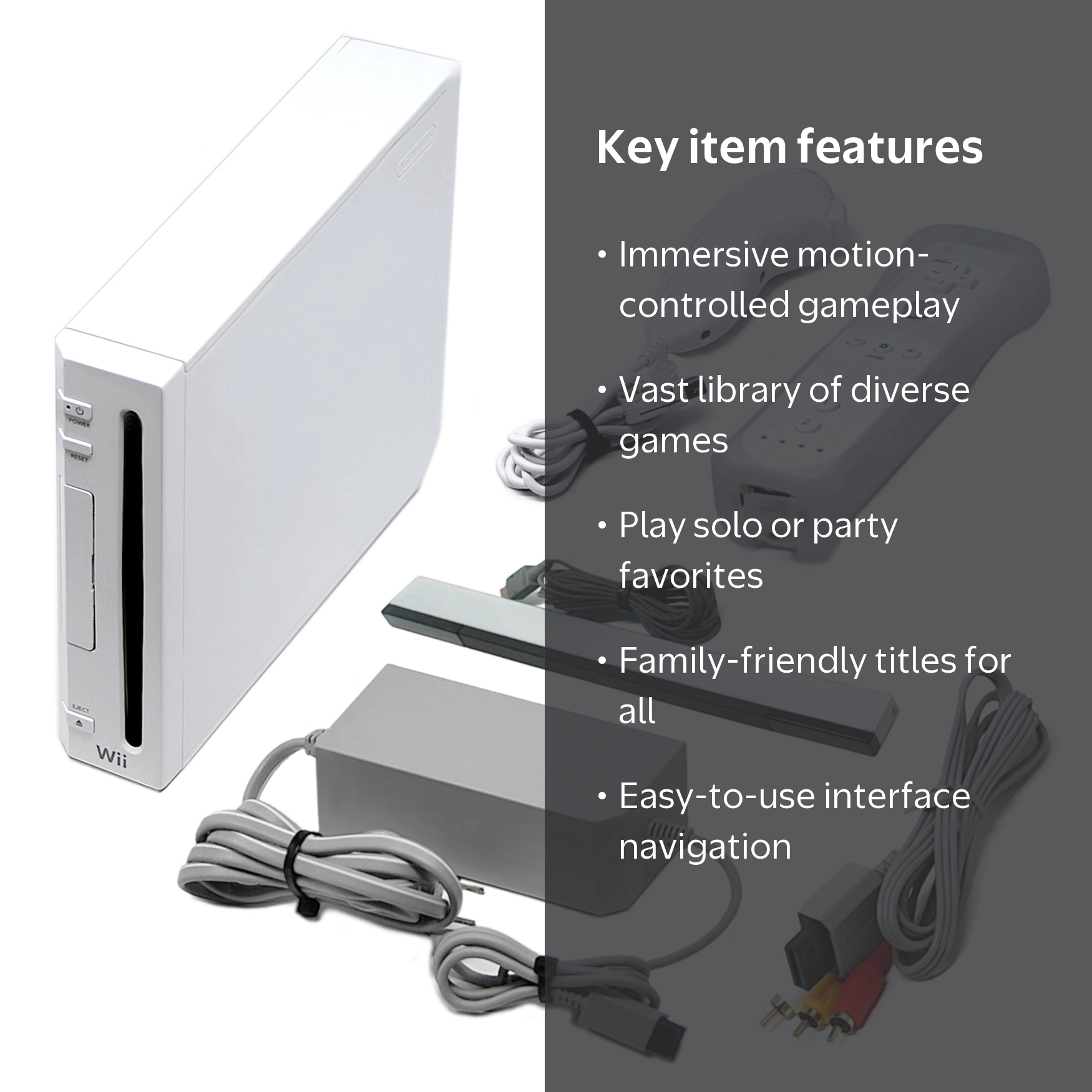 Restored Nintendo Wii Console Wii Game System White - Walmart.com