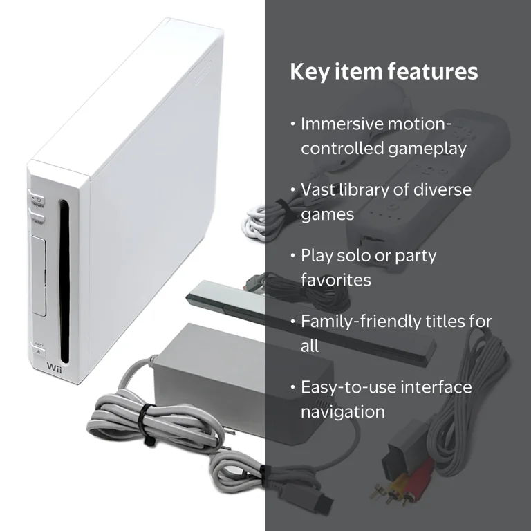 Restored Nintendo Wii Console Wii Game System White - Walmart.com