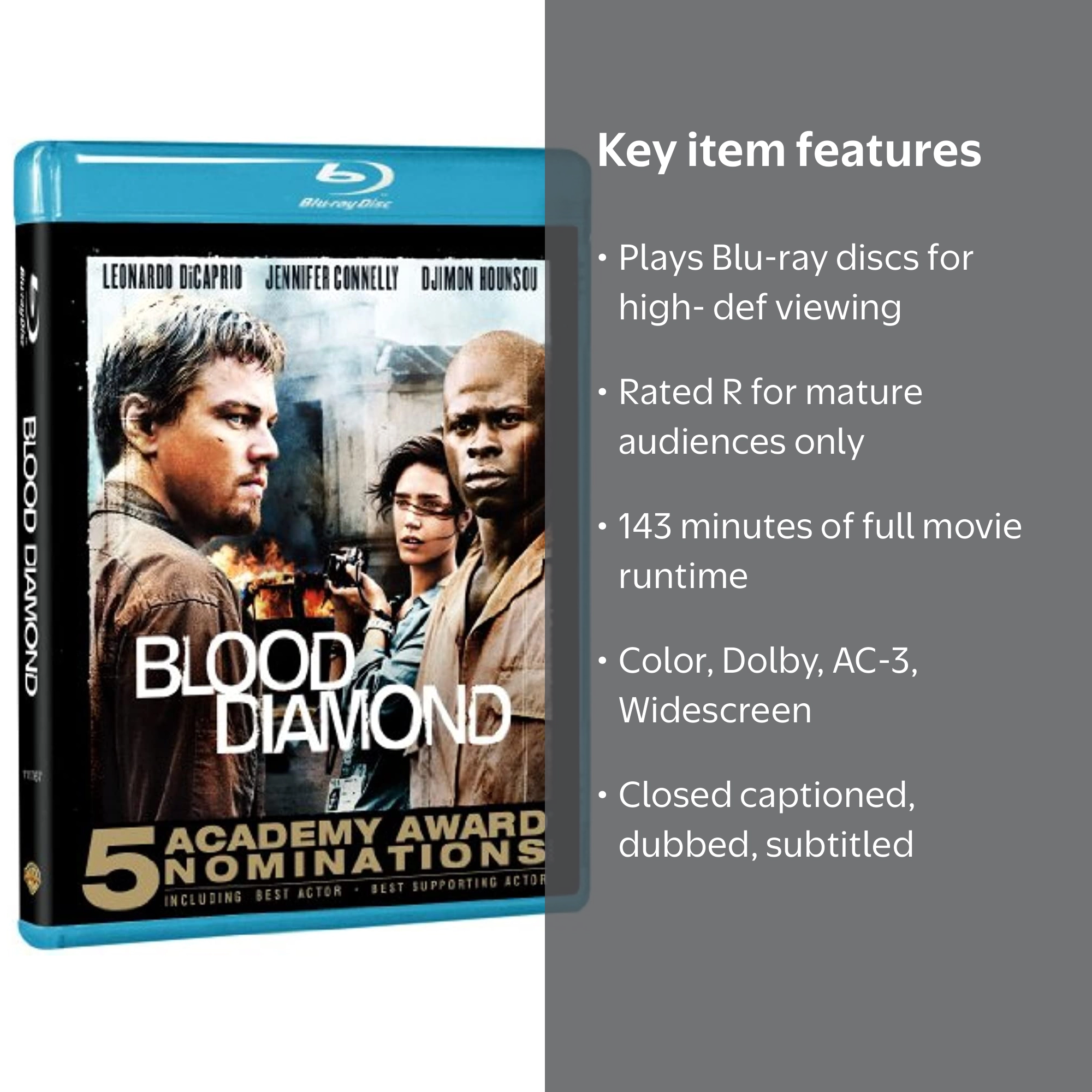 Blood Diamond [Blu-ray] - Walmart.com