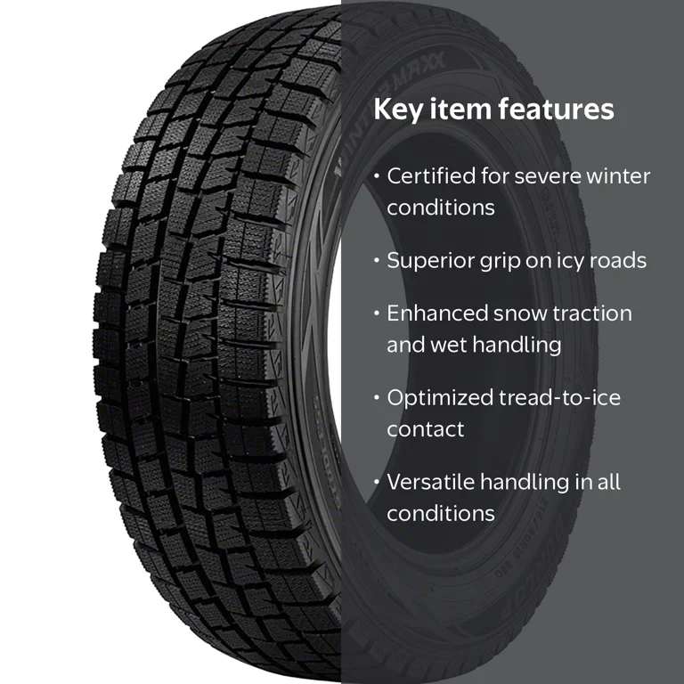 Dunlop Winter Maxx Winter 195/65R15 91T Passenger Tire - Walmart.com
