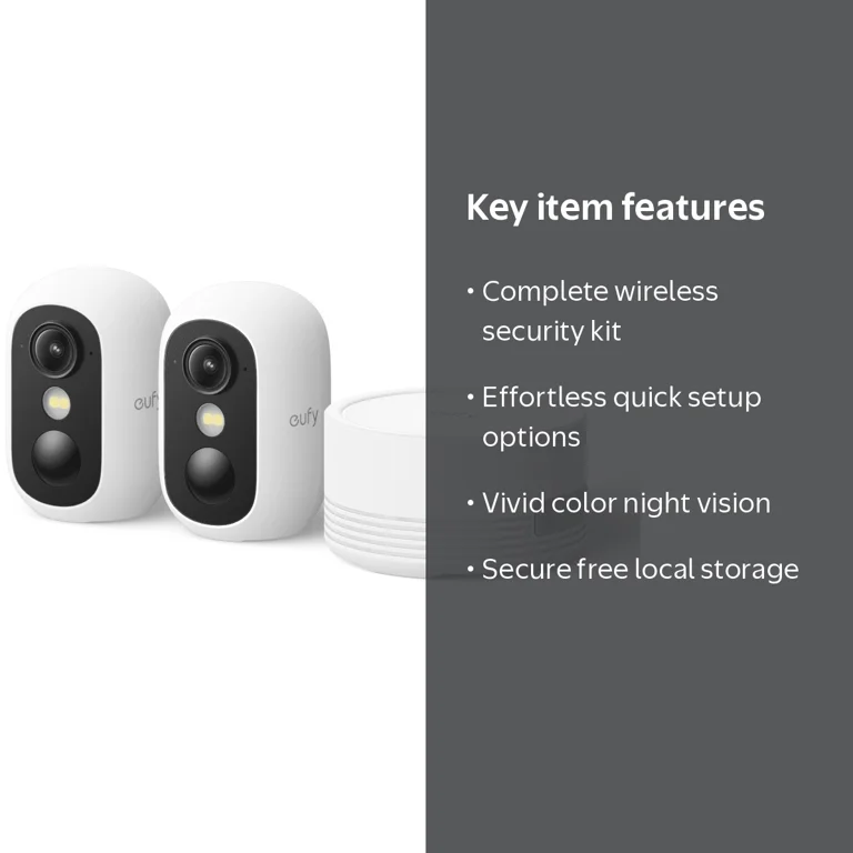 eufy Security eufyCam C35 2-Cam Kit, Wireless Security Camera