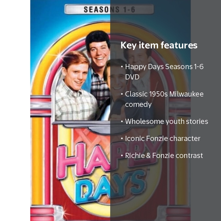 Paramount's Happy Days: Seasons 1-6 (DVD) - Classic 1950s Comedy