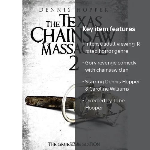 The Texas Chainsaw Massacre 2 DVD, Dennis Hopper, Horror, R Rated