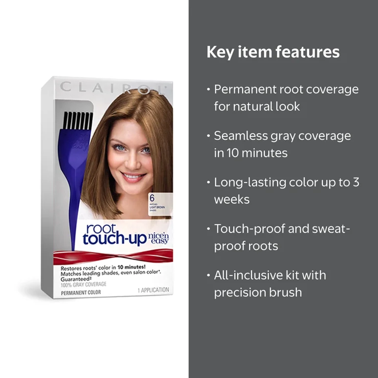 Clairol Nice 'n Easy Root Touch-Up Permanent Hair Color 6 Light