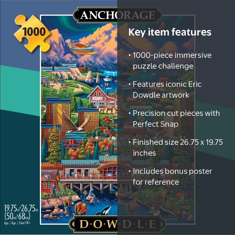 Buffalo Games 1000-Piece Eric Dowdle Anchorage Adult Interlocking