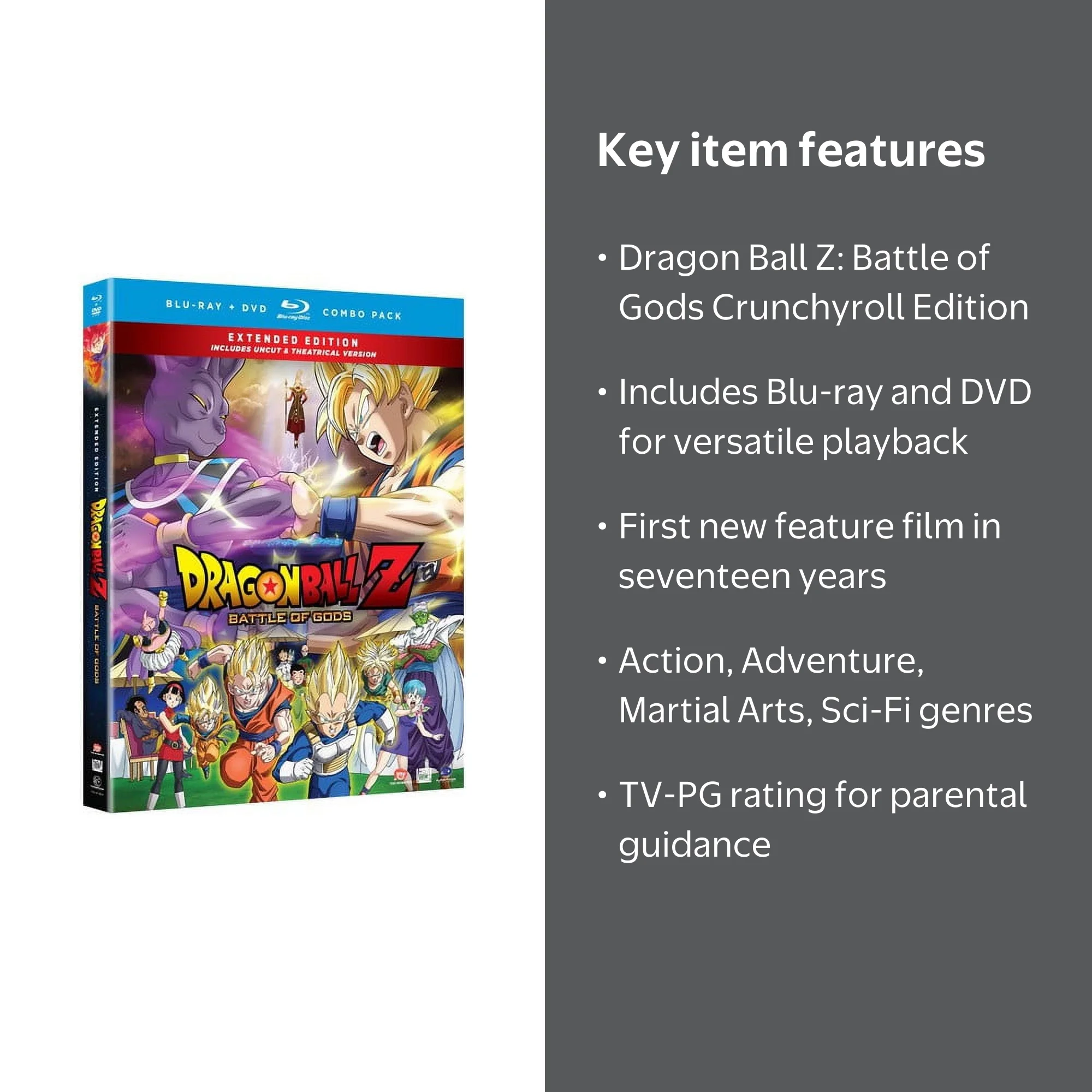 Dragon Ball Z: Battle of Gods (Blu-ray + DVD CrunchyRoll