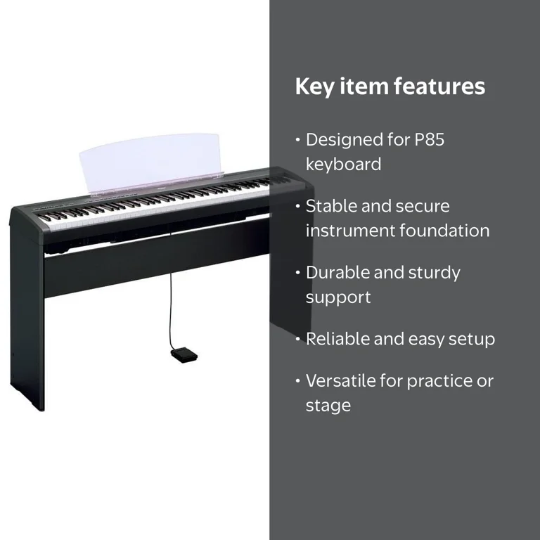 YAMAHA キーボードスタンド L-85 ブラック Yamaha L85 Keyboard Stand for the P85 Keyboard, Black - Walmart.com