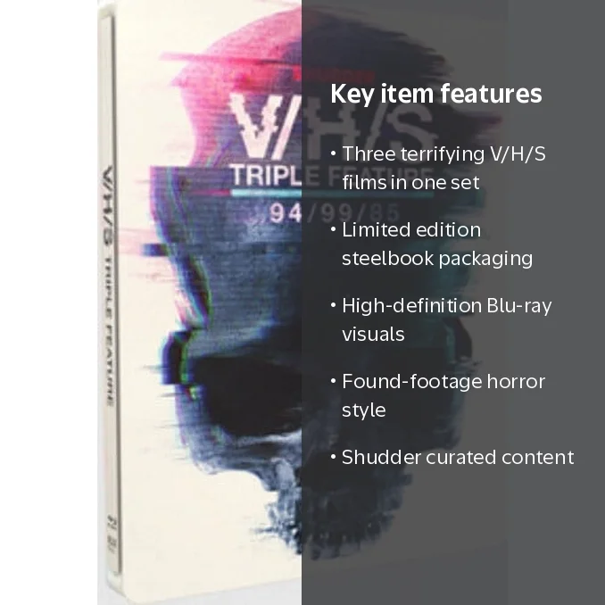V系 ヴィジュアル系 Shulla CD11枚＋VHS3本 V/H/S Triple Feature (Blu-ray) (Steelbook), Shudder, Horror