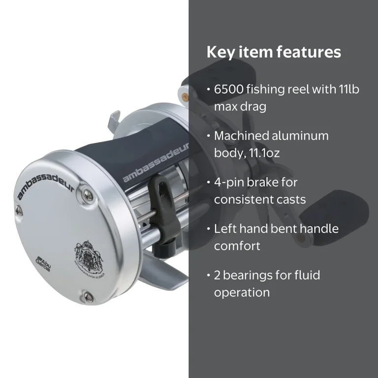 abu garcia ambassadeur 6501 s AMBS-6501 Round BaitCast Reel the Ambassadeur Striper Special fishing reel offers anglers a unique package backed with proven components designed with striper fishing in mind Abu Garcia Ambassadeur 6501-C3 Fishing