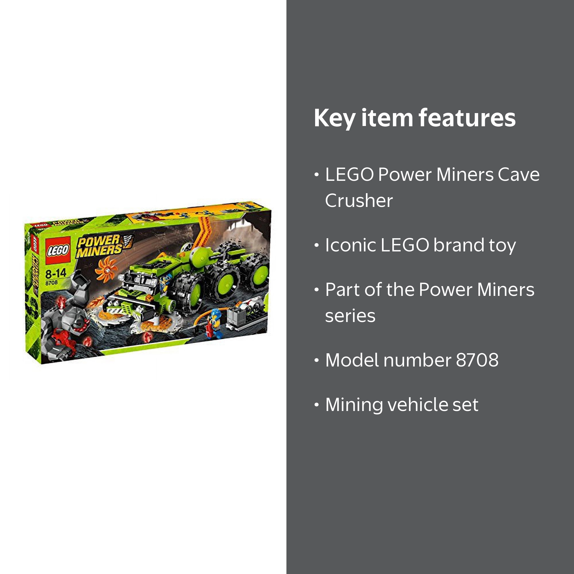 LEGO 8708 Cave Crusher Power Miners - Walmart.com