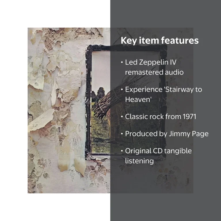 Atlantic, Led Zeppelin IV Remastered CD, Original, 1971 Classic