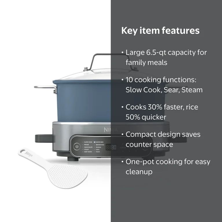 Ninja 10-in-1 Everyday PossibleCooker PRO 6.5 Qt Multi-Cooker