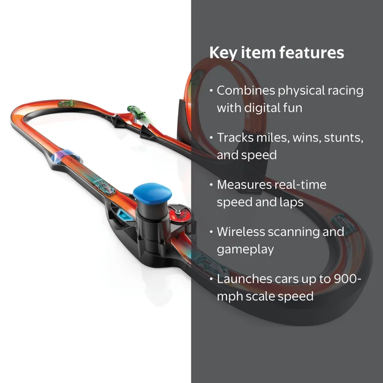 Hot Wheels ID Smart Track Kit with Power Booster and Assorted