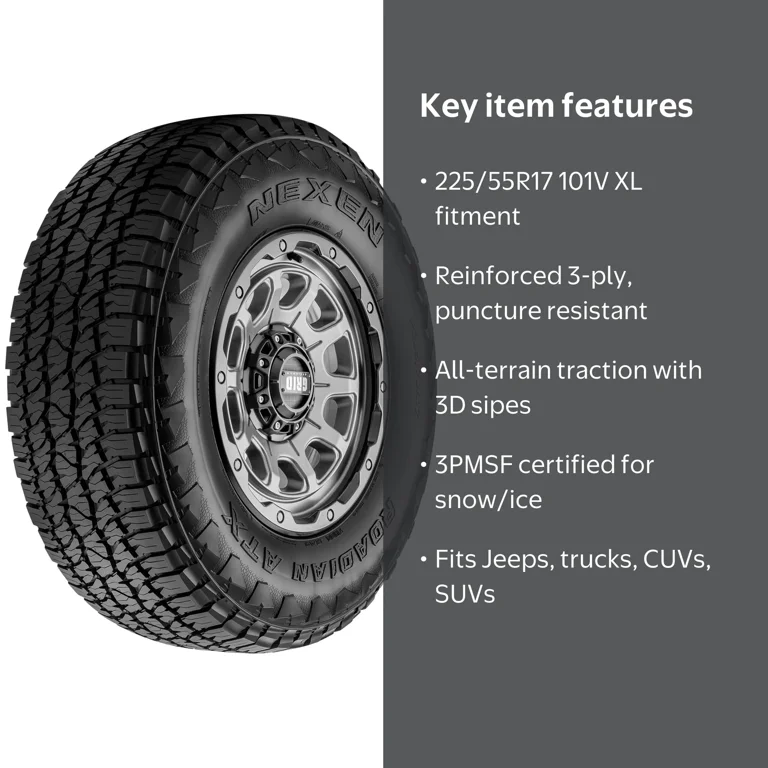 NEXEN N7000 225/55R17 2本セット 中古 Nexen Roadian ATX 225/55R17 101V XL All Terrain Light Truck Tire