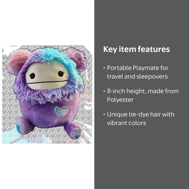 Squishmallows Plush Gift for Kids: Eden the Bigfoot 8 inch