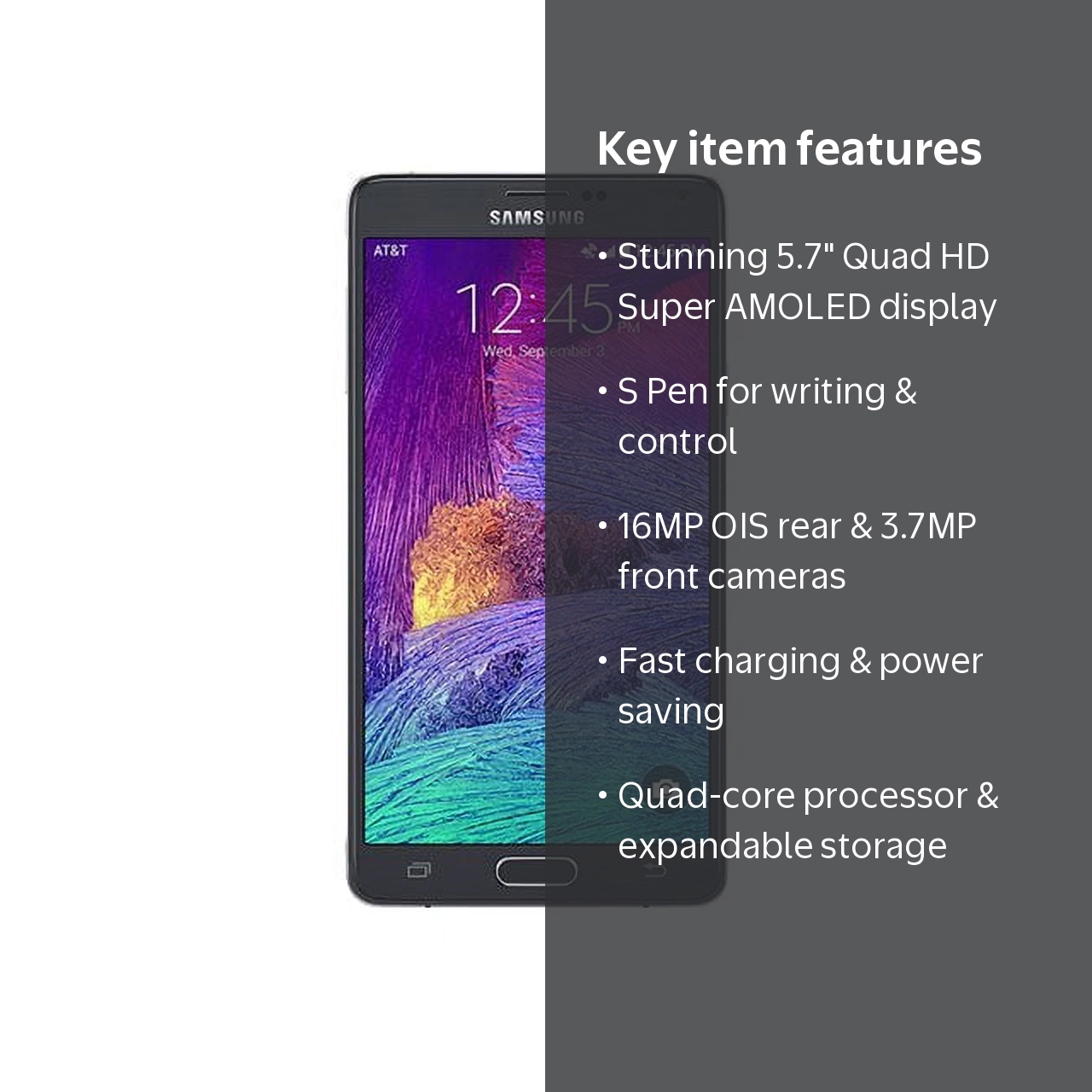 Samsung Galaxy Note 4, 4G, 3GB RAM, 32GB, 5.7