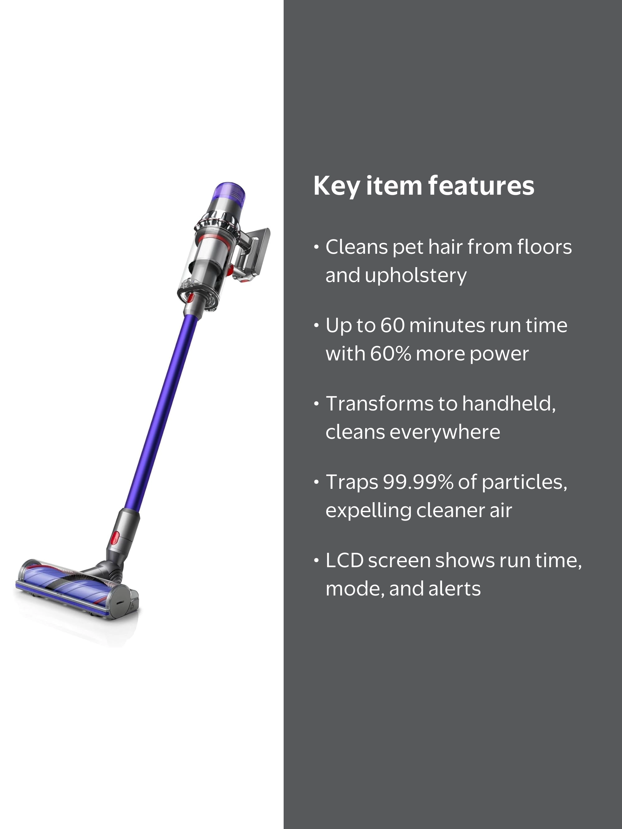 Dyson V11 Plus Cordless Vacuum - Nickel/Purple - Walmart.com