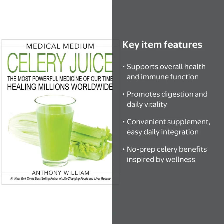 Anthony William Medical Immunity Supplements Celery Juice