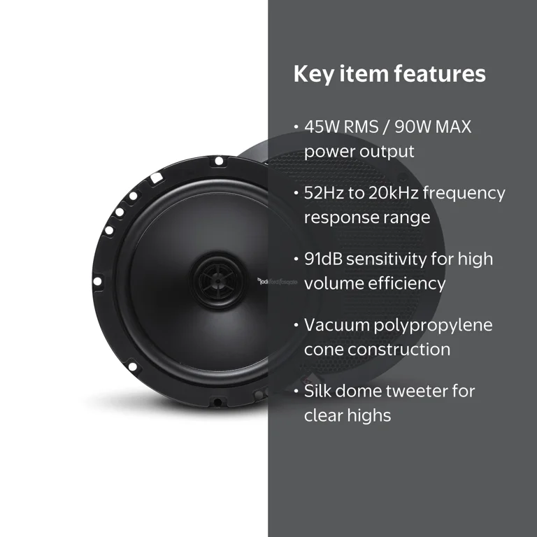 Rockford Fosgate R1675X2 6.75” Full Range Coaxial- 55 Watts Rms