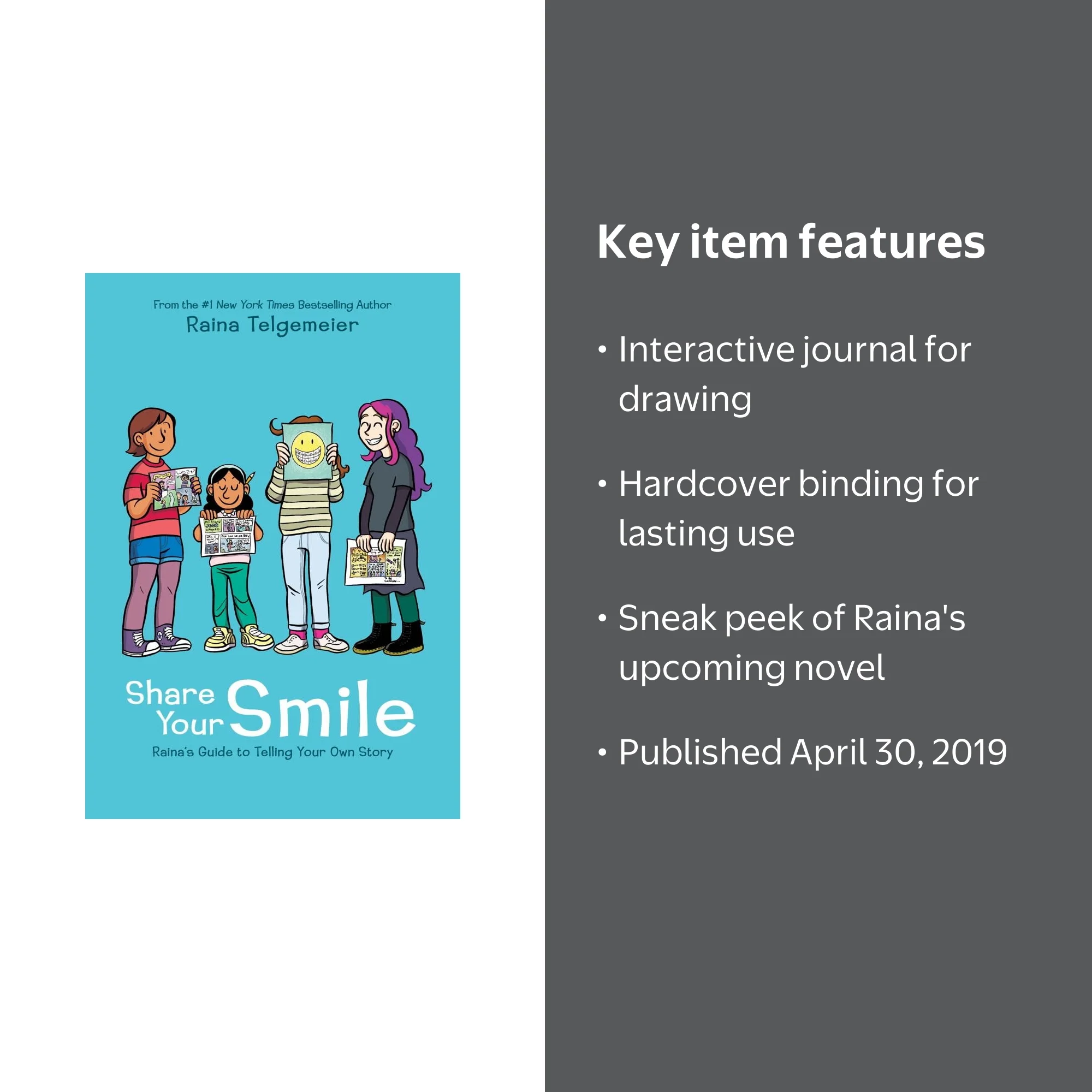 Raina Telgemeier, Share Your Smile: Telling Your Own Story
