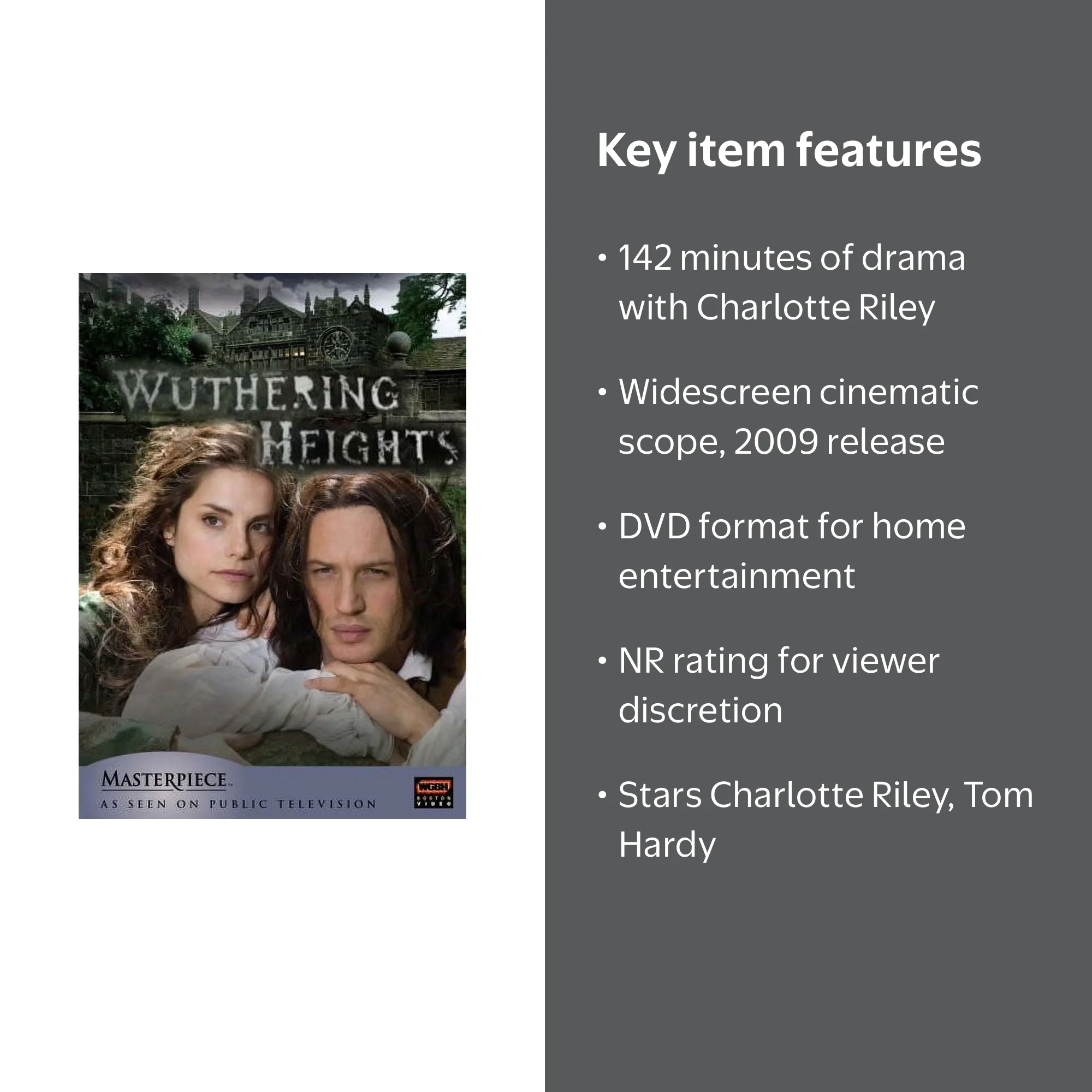 Wuthering Heights (Masterpiece) (DVD), WGBH, Drama - Walmart.com