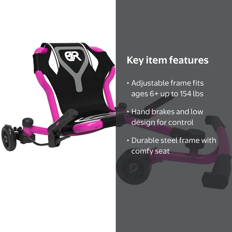 ★Roller’z★ EzyRoller Drifter X Ride-On Scooter, Extendable Frame, 154lb Cap